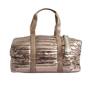 The Cassie Weekender Puffer Gold Metallic