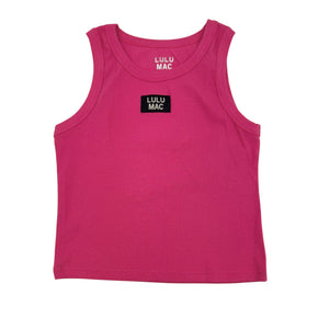 DD-TANK HOT PINK LULU MAC SOLID TANK TOPS