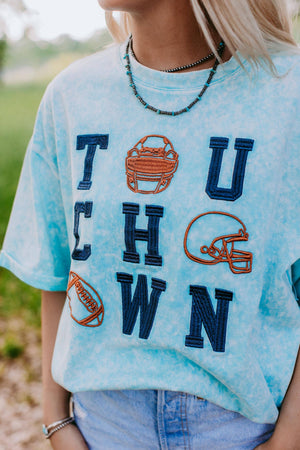 Acid Washed 3D embroidery Tee