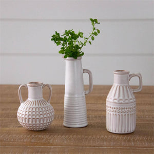 Reactive Glaze Patterned Bud Vase
