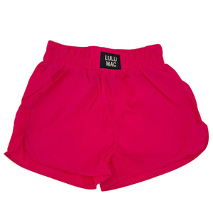DD-SHORT HOT PINK LULU MAC SOLID SHORTS