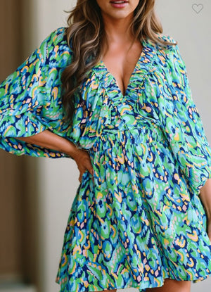 Abstract BatWing Romper