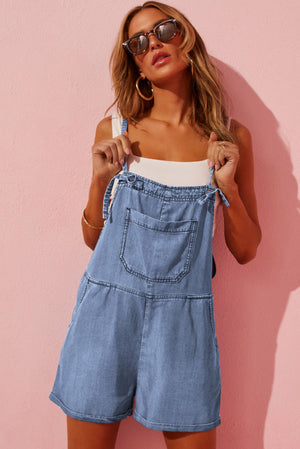 Denim Short Romper