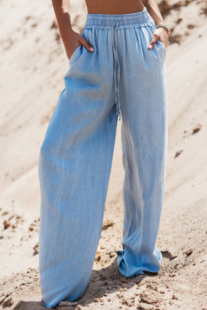 Denim Wide Pants