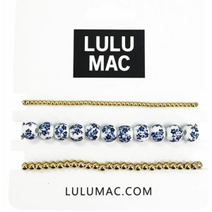 Lulu Mac Blue/ Gold Bracelet