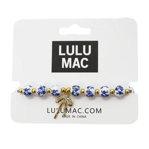 Lulu Mac Blue Bow Bracelet