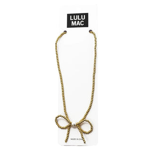Lulu Mac Bow Necklace